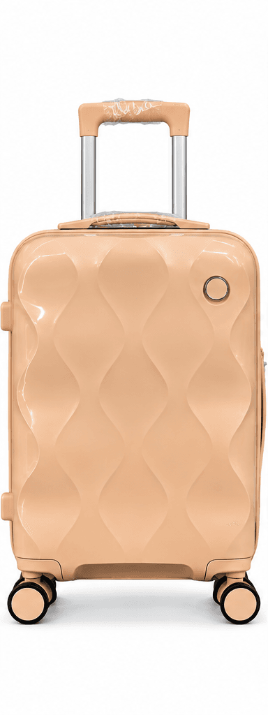 Valise Rigide Élégance – Design Ondulé